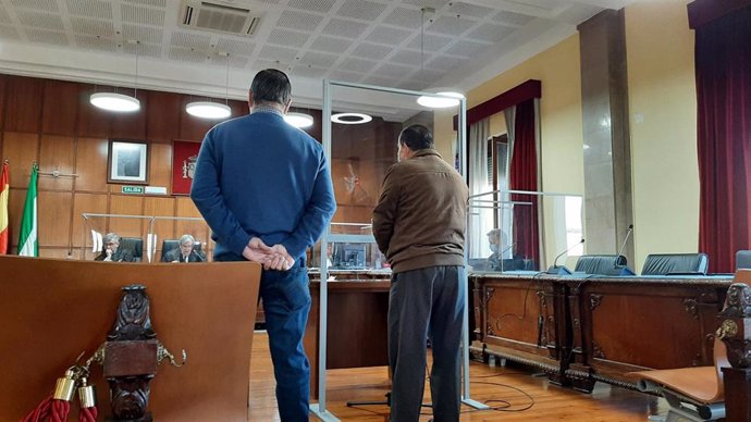 El acusado durante el juicio celebrado en la Audiencia de Jaén
