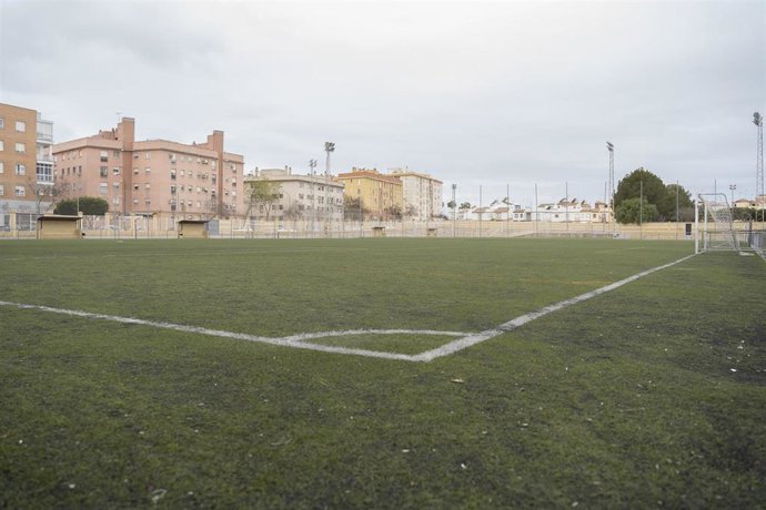 Campo de fútbol del complejo deportivo Manuel Gómez Castro, en San Fernando.
