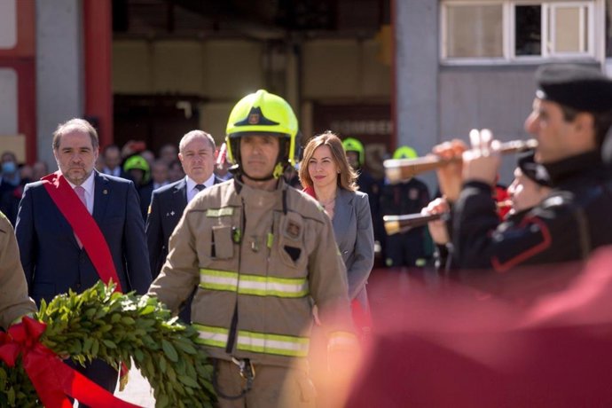 Celebración del patrón de los bomberos, en Zaragoza.