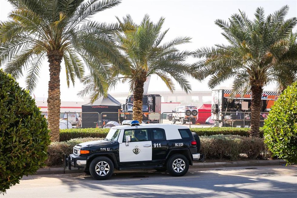 Imagen de archivo de un coche de Policía en Arabia Saudí