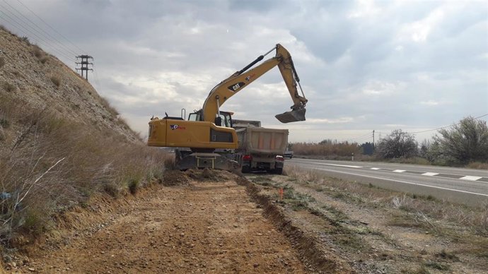 En marcha un nuevo tramo de carril bici entre La Puebla de Alfindén y Zaragoza.