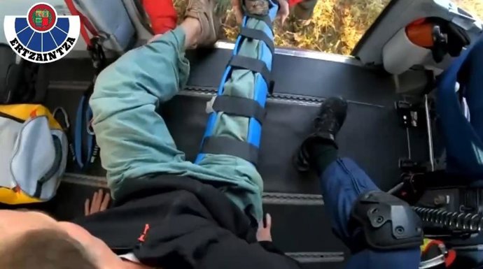 Rescate de un senderista en el monte Jaizkibel