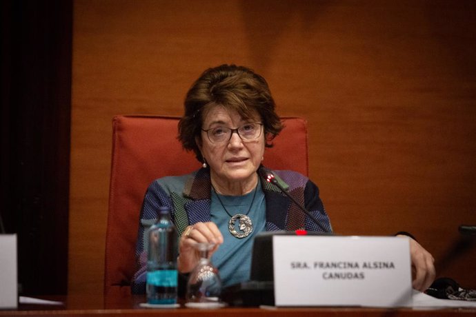 Archivo - Arxivo - La presidenta de la Taula d'Entitats del Tercer Sector Social de Catalunya, Francina Alsina. ARXIU