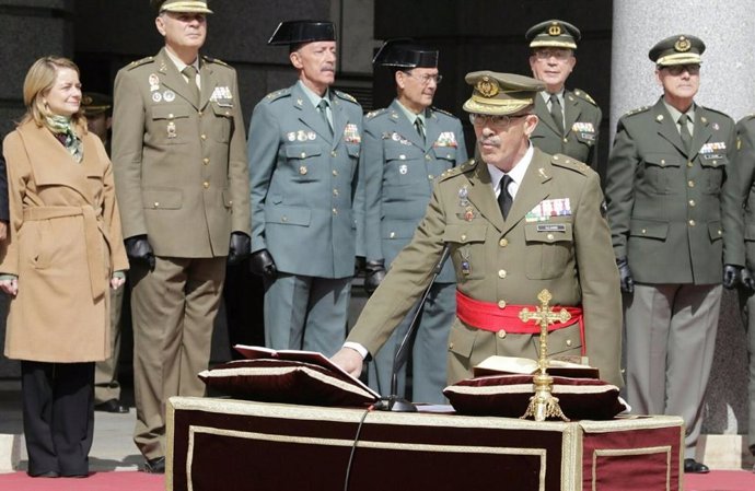 Archivo - El general de Ejército Fernando Alejandre en su toma de posesión como Jefe de Estado Mayor de la Defensa (JEMAD), en marzo de 2017
