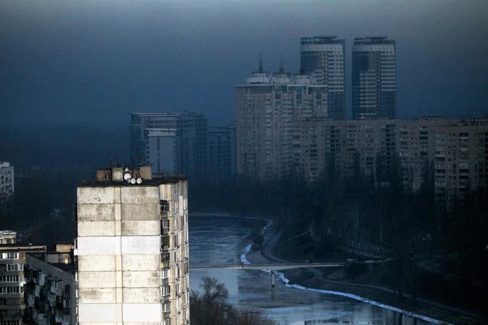 Imatge d'arxiu de Kíev durant la invasió russa d'Ucrana