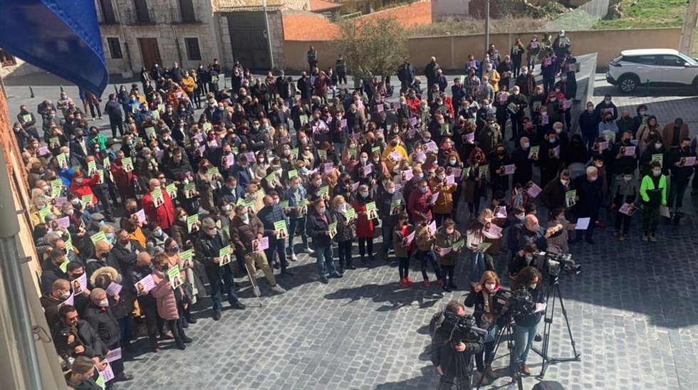 Concentración en Traspinedo por Esther López.