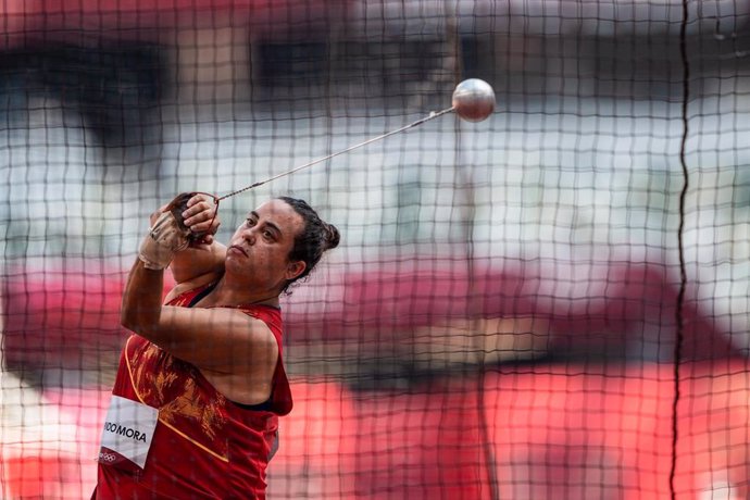 Archivo - Laura Redondo, del Equipo Español, en la clasificación de lanzamiento de martillo de atletismo durante los JJOO 2020, a 1 de agosto, 2021 en Tokio, Japón