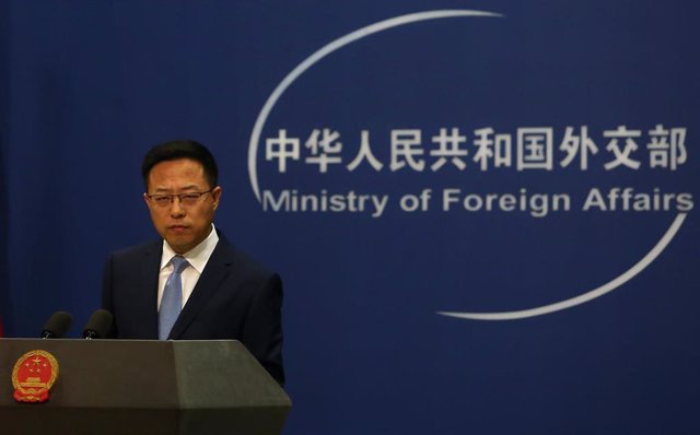 Archivo - El portavoz del Ministerio de Asuntos Exteriores chino, Zhao Lijian