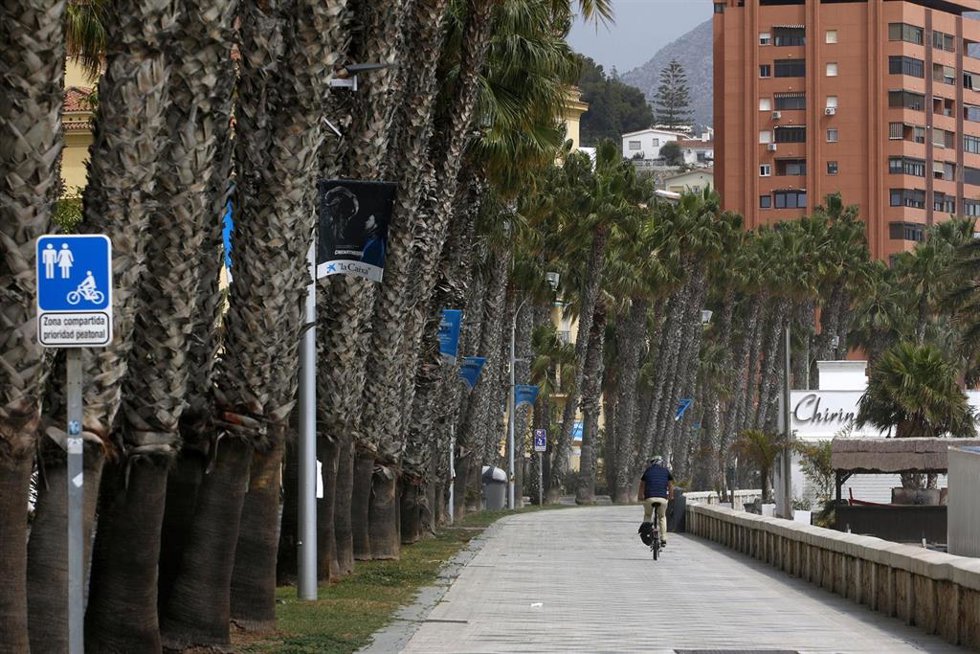 Archivo - Paseo marítimo de Málaga, entorno de la Malagueta 