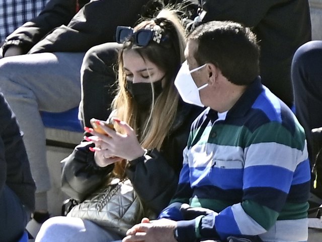 Julia Janeiro, en el último partido de su novio, Tommy Rossi