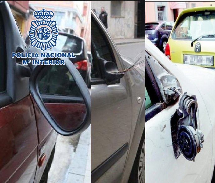 Vehículos dañados.