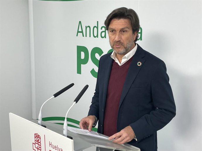 El portavoz de la Comisión Ejecutiva del PSOE de Huelva, Enrique Gaviño.