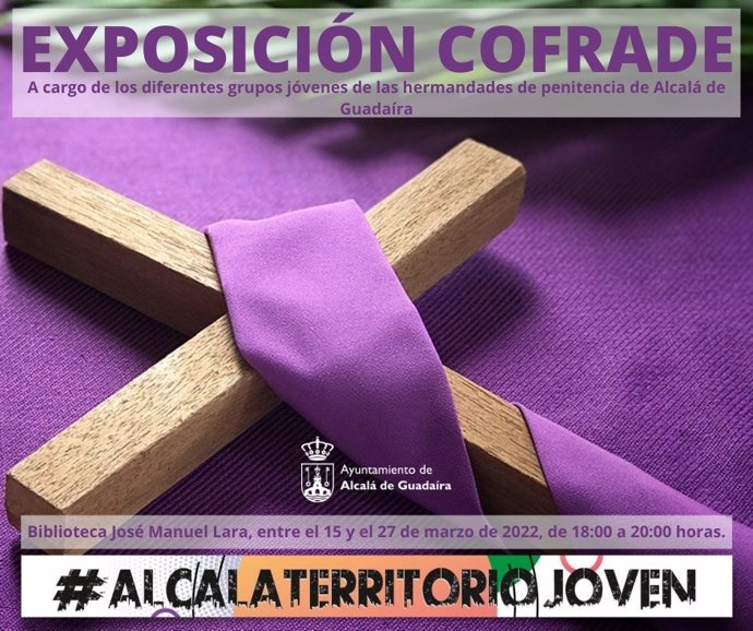 Cartel de la exposición 'Jóvenes Cofrades' de Alcalá de Gudaíra (Sevilla).