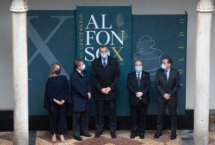 El Rey Felipe VI inaugura la exposición 'Alfonso X: El legado de un rey precursor' en Toledo