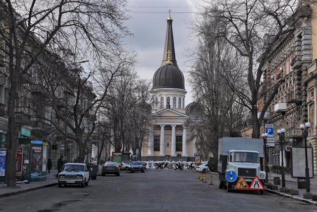 Barricadas en la ciudad ucraniana de Odesa