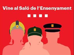 Folleto del stand conjunto de los cuerpos operativos de Catalunya en el Saló de l'Ensenyament