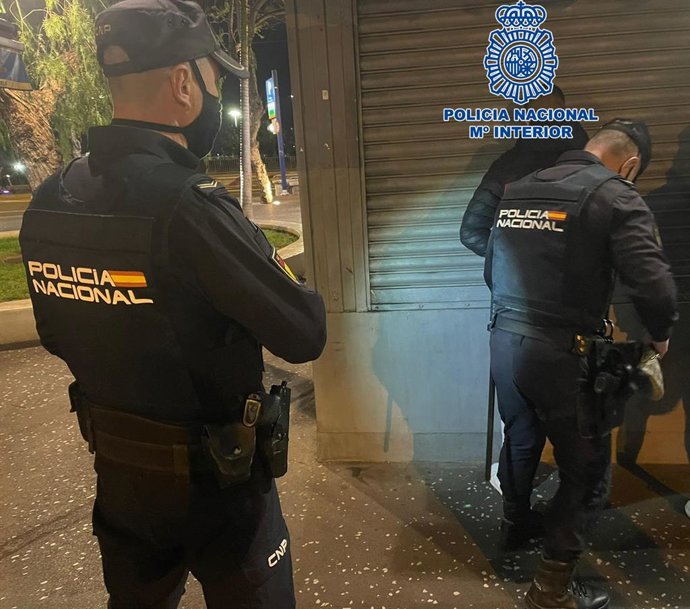 Dispositivo de seguridad en una zona de ocio de Santa Cruz de Tenerife
