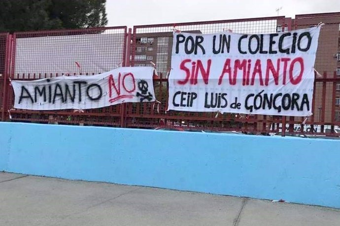 Archivo - Colegio Luis de Góngora de Leganés, con amianto