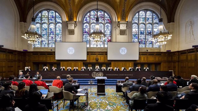 Archivo - Sesión de la Corte Internacional de Justicia (CIJ) en La Haya, Países Bajos