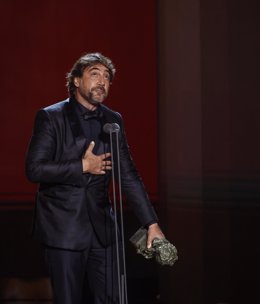 Javier Bardem recibe el Goya a la mejor interpretación en la 36ª gala de los Premios Goya