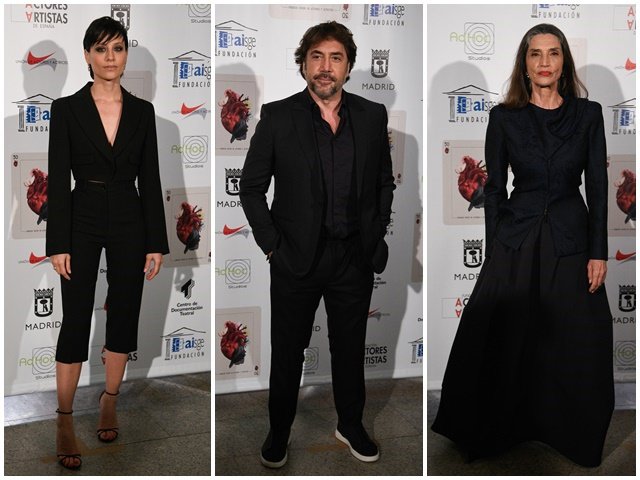 Michelle Jenner, Javier Bardem y Ángela Molina, de los más elegantes de la noche