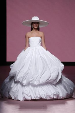 Momento de uno de los desfiles de la 75 edición de la MBFMadrid