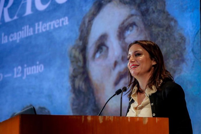 La delegada de Cultura, Turismo y Deporte del Ayuntamiento de Madrid, Andrea Levy, en Madrid (España). 