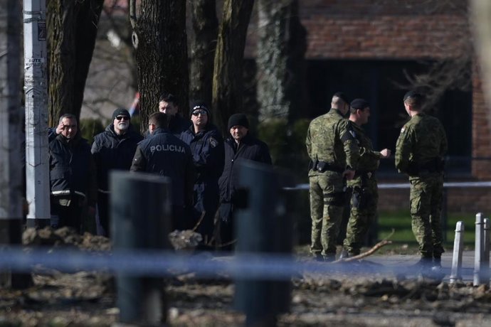 Impacte d'un dron militar de fabricació sovitica a Zagreb