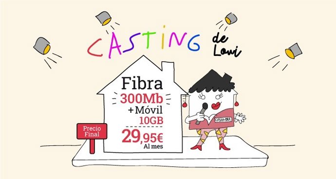 Lowi eleva a 300 Mbps la velocidad de la fibra de sus paquetes convergentes