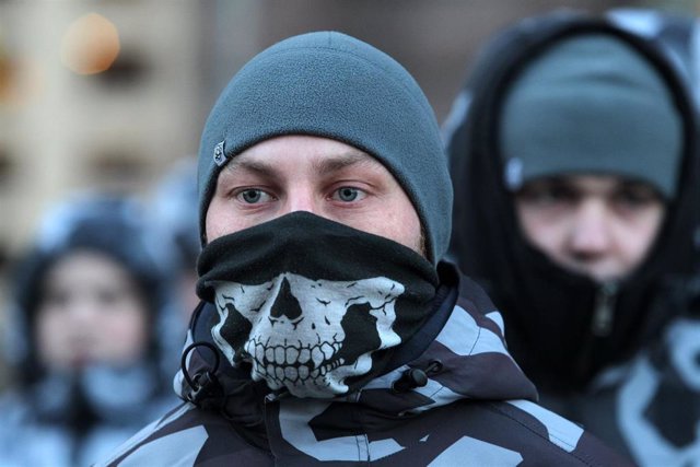 Milicianos del Batallón Azov en Ucrania