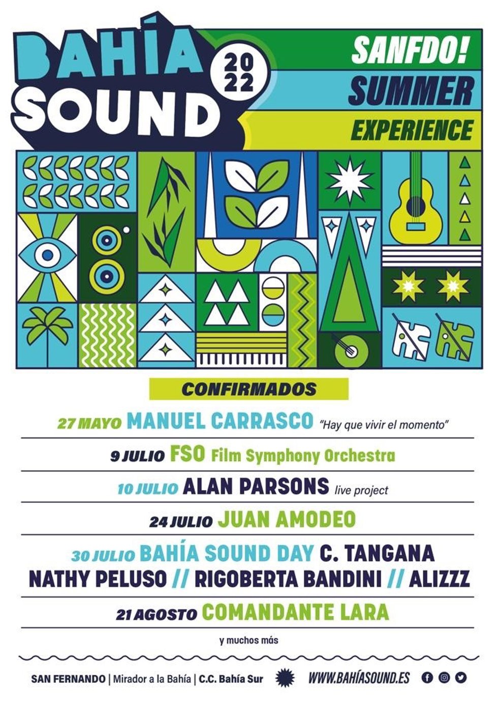 Cartel de Bahía Sound 2022.