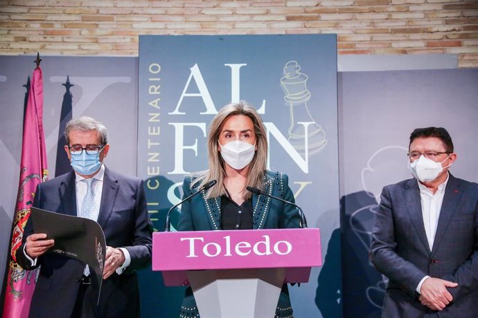 La alcaldesa de Toledo, Milagros Tolón, en la presentación.