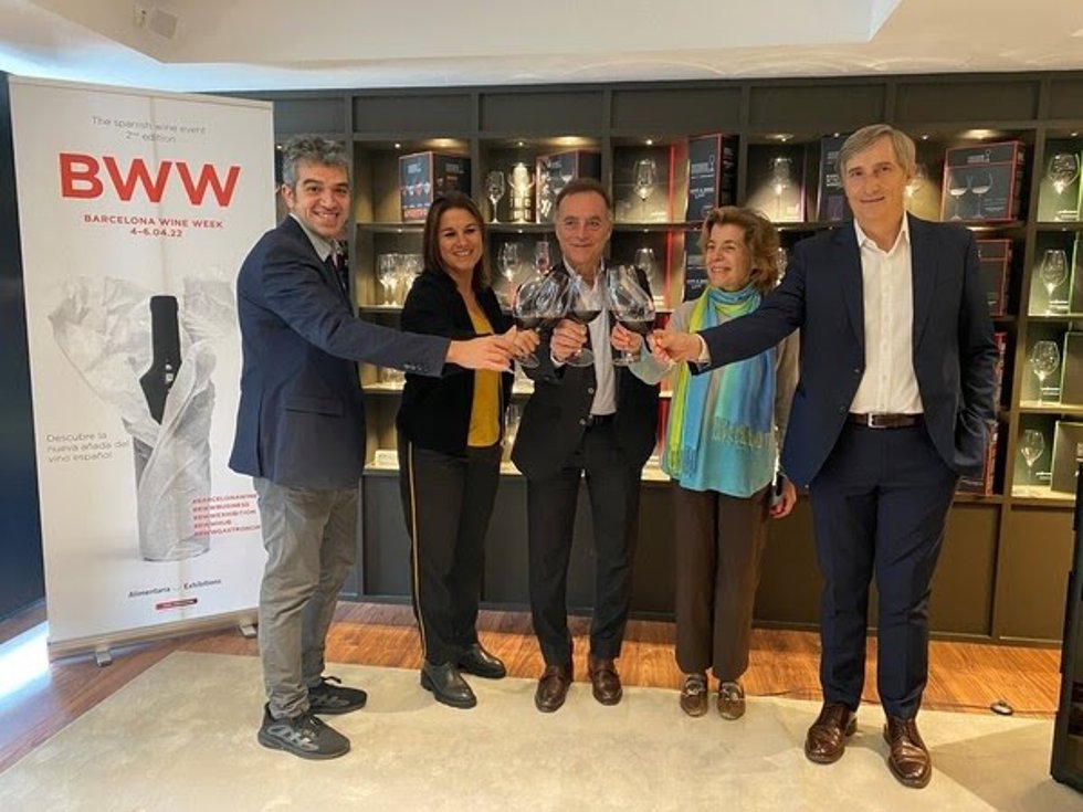 Los responsables de la Barcelona Wine Week.