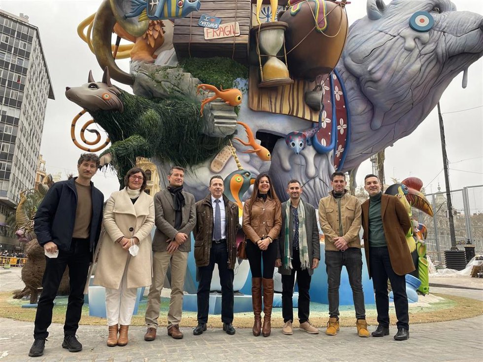 Presentación de la APP Dulk Falla que permite interactuar con la falla grande del Ayuntamiento de Valncia 2022.