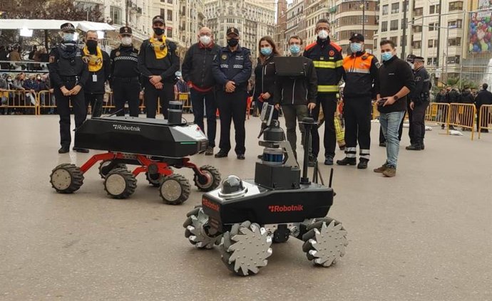 Valncia prueba en la masclet un robot que mide la temperatura y detecta gases tóxicos