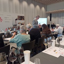 Exposición de vinos en la Taste Spain 2022.