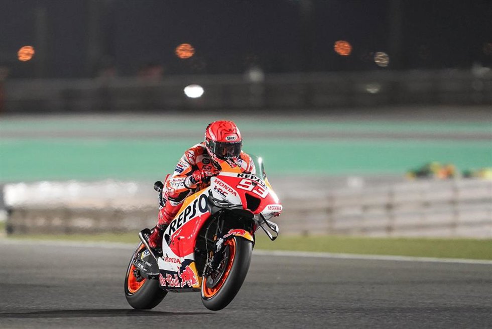 El piloto de MotoGP Marc Márquez (Repsol Honda Team) en el GP de Catar en el Mundial 2022