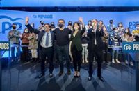 Almeida agradece a Feijóo llenar de ilusión el PP y le garantiza el apoyo del partido en Madrid para llegar a la Moncloa