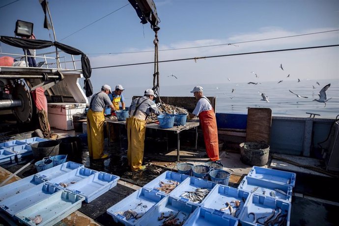 Archivo - Unos 2.600 pescadores recogieron más de 190.000 kilos de basura de los fondos marinos españoles en 2021, un 6% más