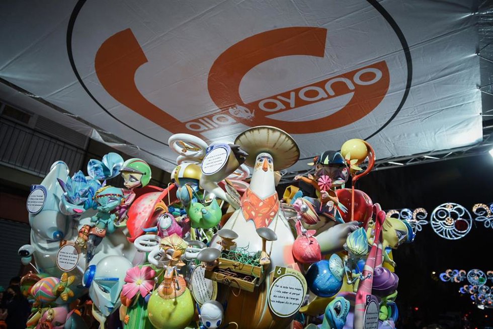 La falla infantil de la comisión Gayano Lluch, primer premio de Sección Especial de las Fallas 2022