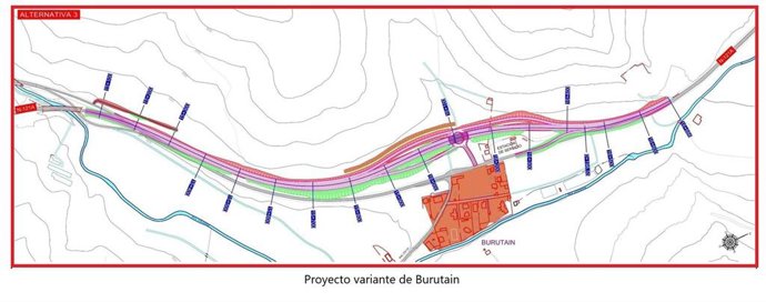 Proyecto de la variante de Burutain.