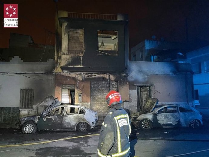 Incendio en Borriana