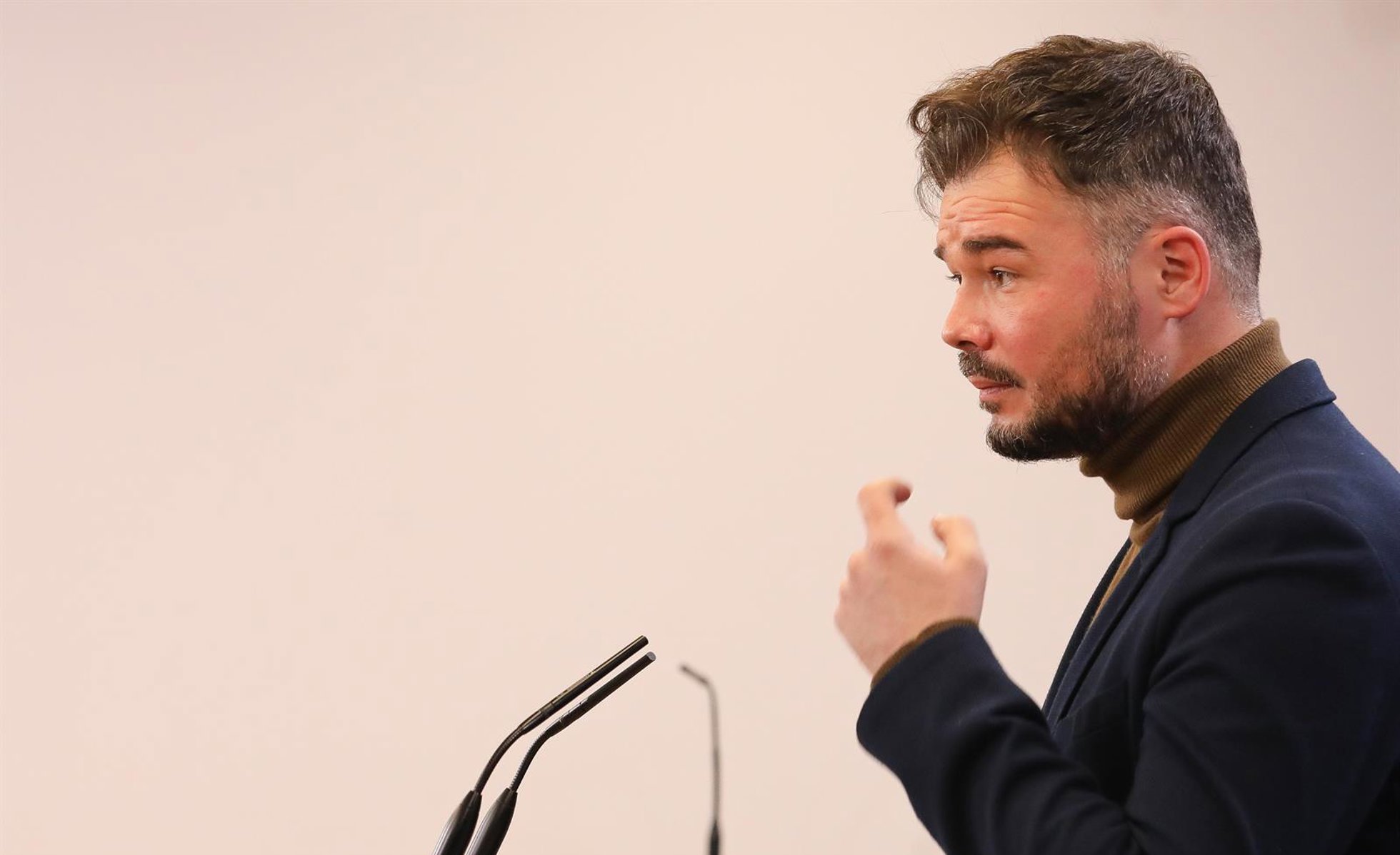 El portavoz parlamentario de ERC en el Congreso, Gabriel Rufián.