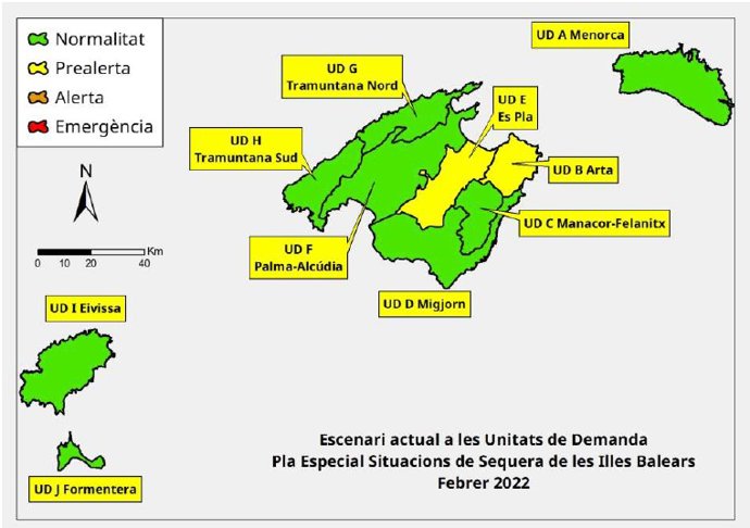 Las reservas hídricas de las Illes Balears se sitúan en el 59 %