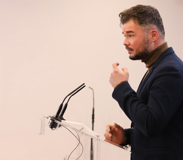 El portaveu parlamentari d'ERC al Congrés, Gabriel Rufián