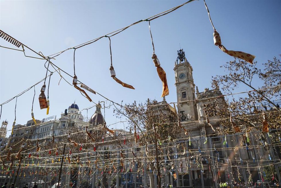 Imagen de una 'masclet' de las Fallas de 2022.