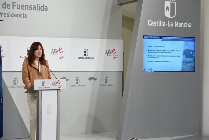 La portavoz del Gobierno de Castilla-La Mancha, Blanca Fernández