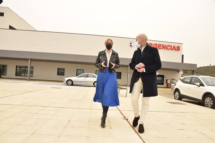 La coordinadora de Cs Carmen Picazo en el hospital de Toledo