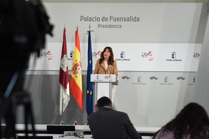 La portavoz del Gobierno de Castilla-La Mancha, Blanca Fernández