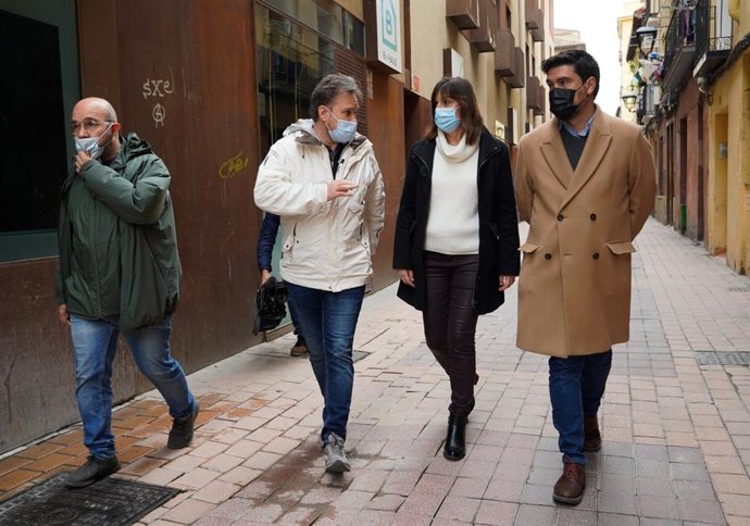 Concejales del PSOE del Ayuntamiento de Zaragoza en el Casco Histórico